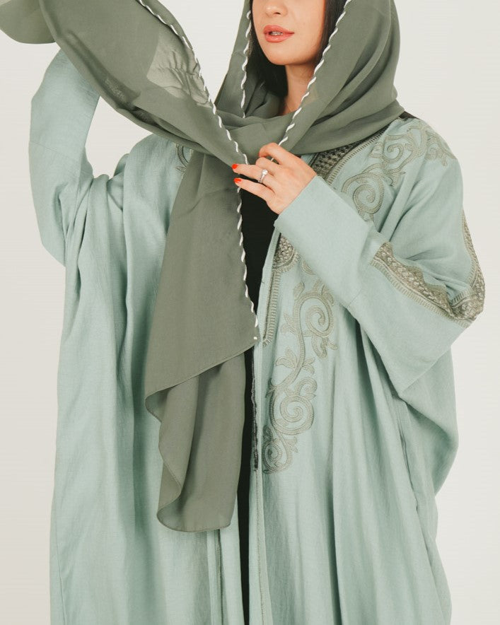 Kaftan-Teal | Abaya